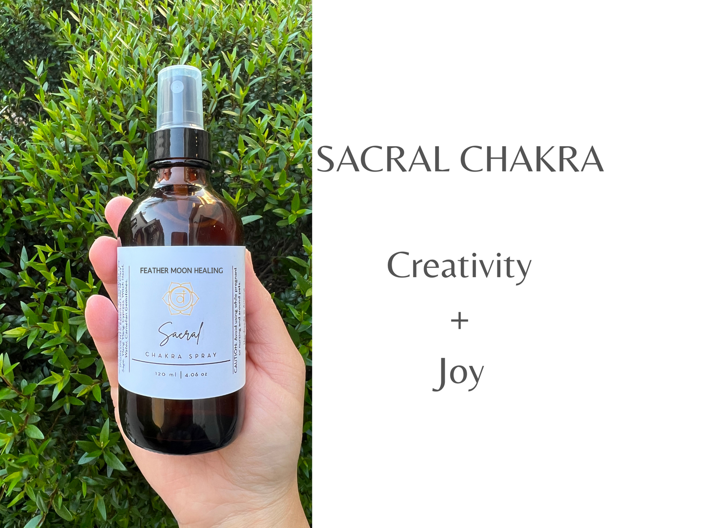 Reiki Infused Sacral Chakra Spray for Creativity + Joy | Yoga Mist | Meditation Spray | Aromatherapy Spray | Essential Oils