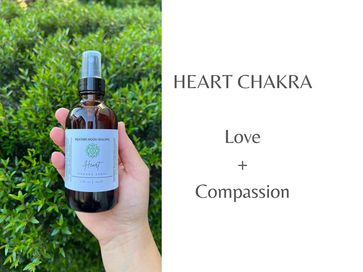 Reiki Infused Heart Chakra Spray for Love + Compassion | Yoga Mist | Meditation Spray | Aromatherapy | Essential Oil | Reiki Infused