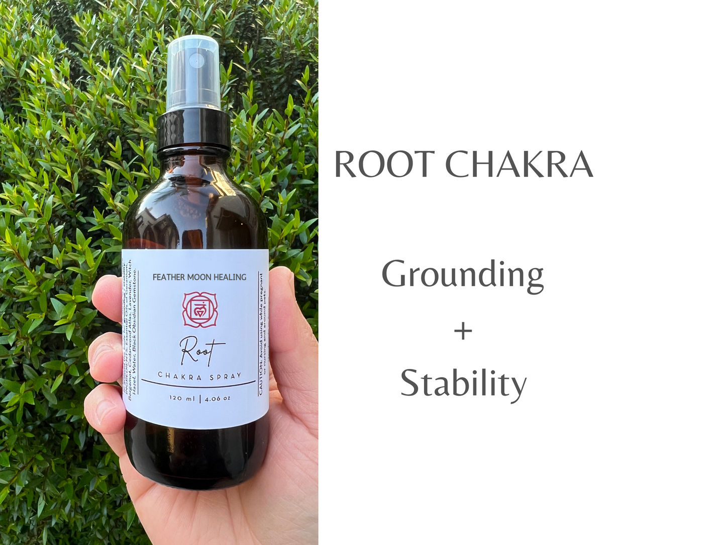 Reiki Infused Root Chakra Spray for Grounding + Stability | Yoga Mist | Meditation Spray | Aromatherapy Spray | Essential Oils