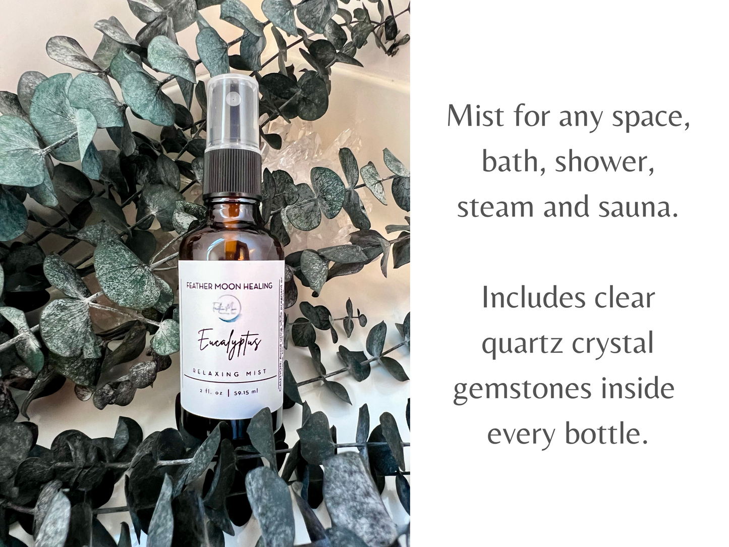 Eucalyptus Mist | Eucalyptus Bath Mist | Shower Mist | Cleansing Spray | Sauna Spray | Steam Room Spray | Relaxing Room Spray