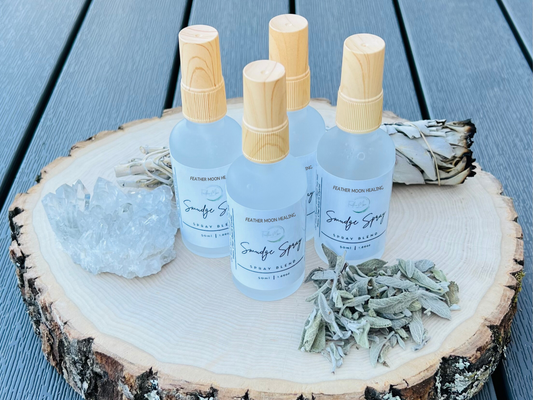 Smudge Spray | Smoke Free Energy Cleansing Spray | Sacred Crystal Infused Smudge Spray | Aura Purifying | Protection | Reiki Infused