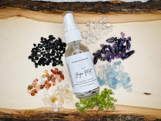 Chakra Cleansing Yoga Mat Spray | Chakra Crystals | Yoga Mat Cleaner | Yoga Gifts | Meditation