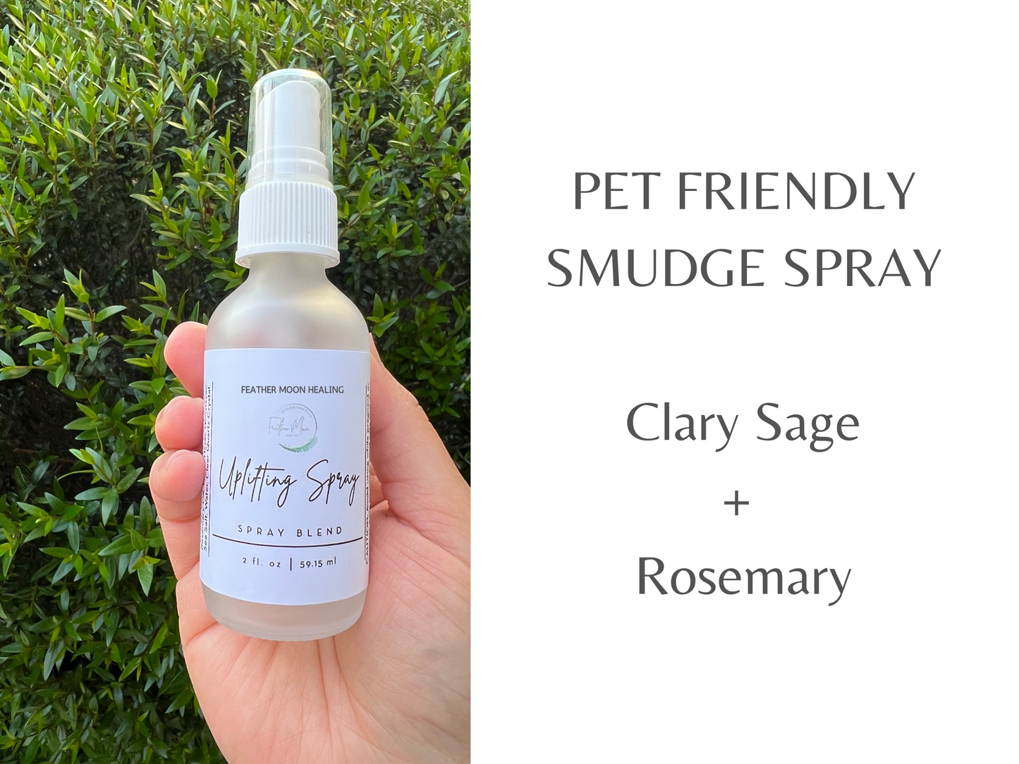 Uplifting Spray | Pet Friendly | Smudge Spray | Smoke Free Energy Cleansing | Aura Purifying | Crystal Infused | Reiki Infused