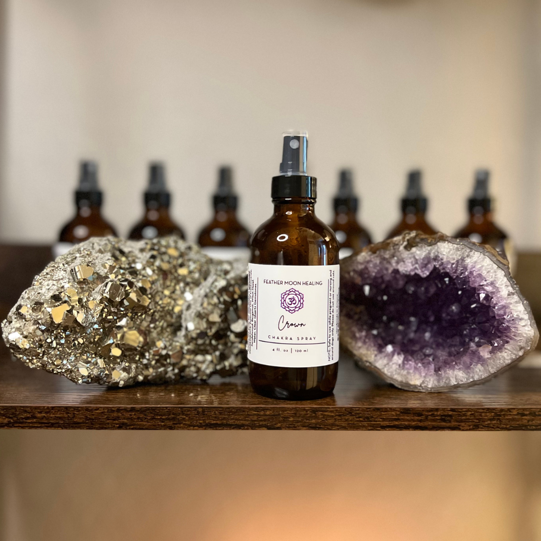 Reiki Infused Crown Chakra Spray for Connection + Spirituality | Yoga Mist | Meditation Spray | Aromatherapy Spray | Essential Oils