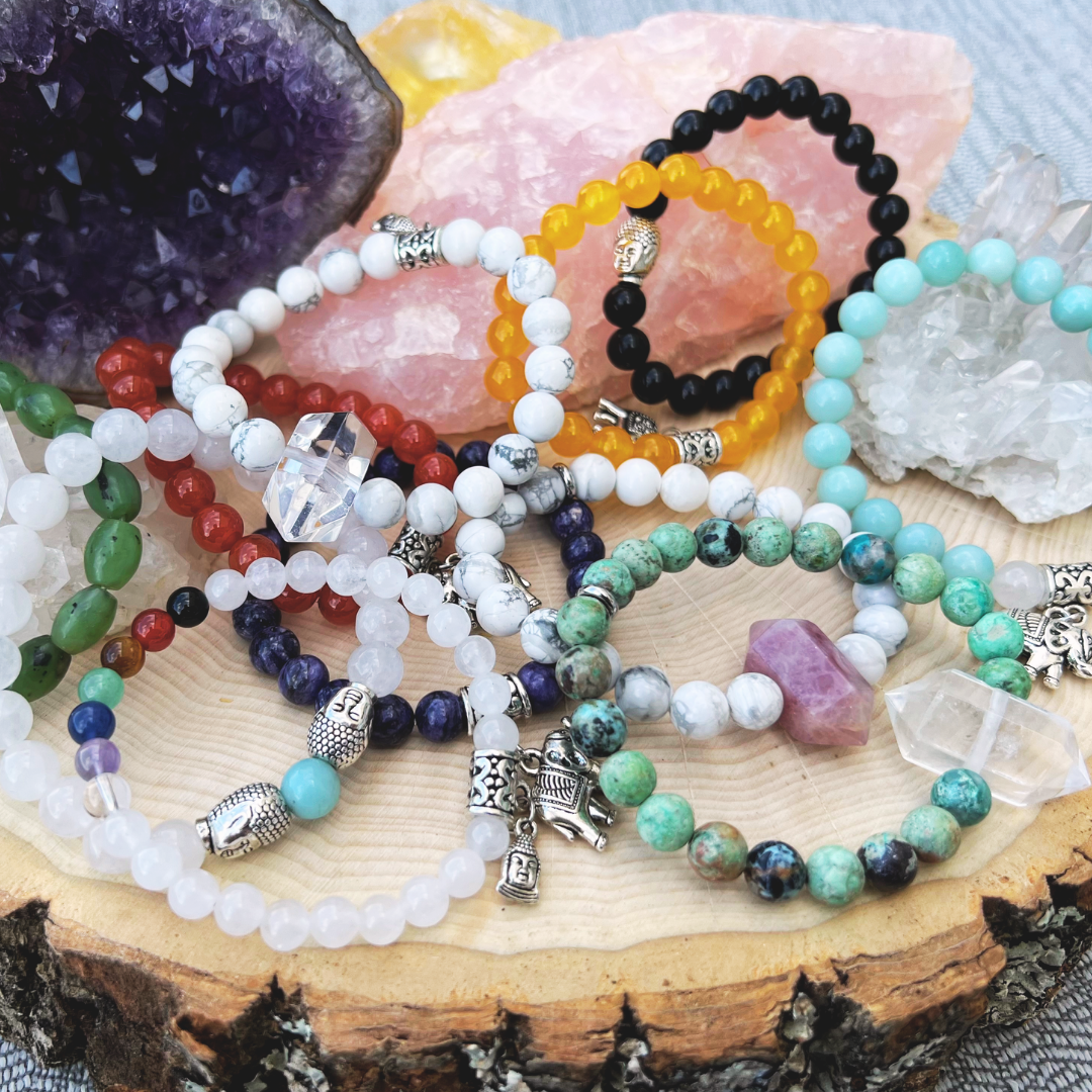 Custom Sized Gemstone Bracelets & Necklaces | Gemstone Bracelet | Handmade Gifts | Reiki Infused | 6mm | 8mm