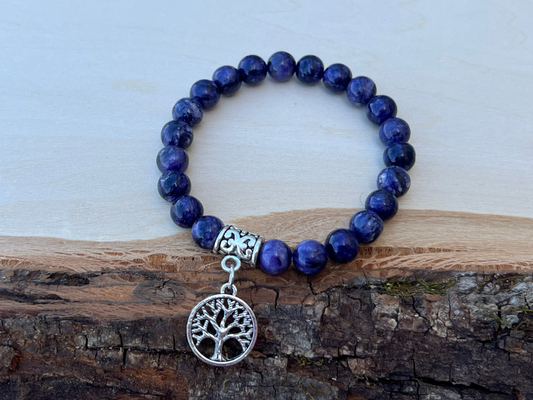 Charoite Bracelet for Transformation + Connection | Gemstone Bracelet | Handmade Jewelry | Reiki Infused