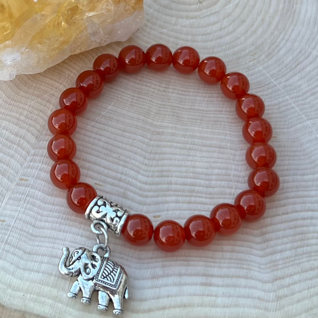 Carnelian Bracelet for Creativity + Joy | Gemstone Bracelet | Handmade Jewelry | Reiki Infused